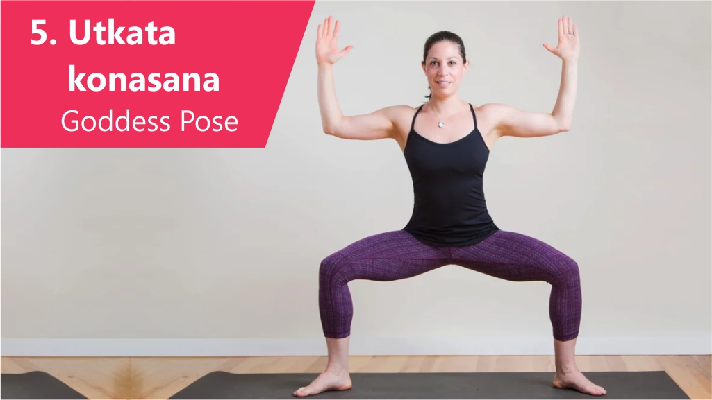goddess yoga  pose for pregnant woman